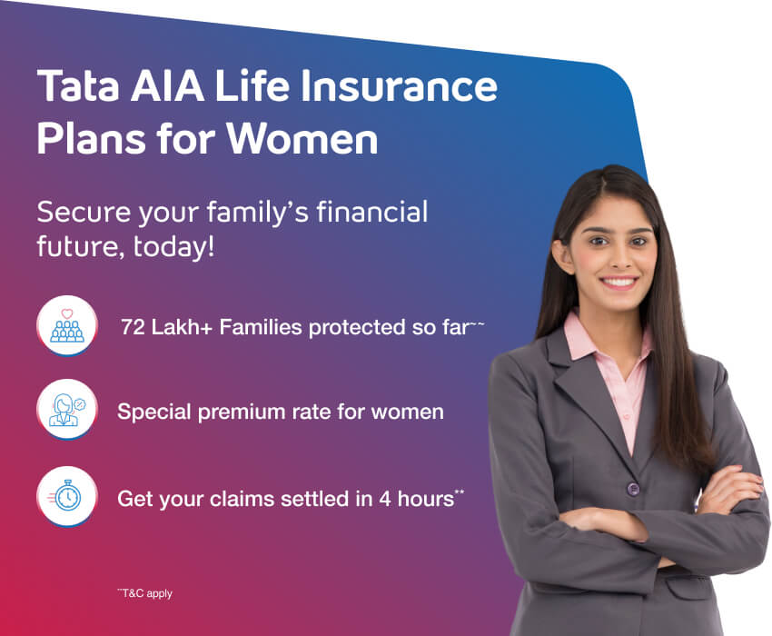 Term Insurance for Women from Tata AIA